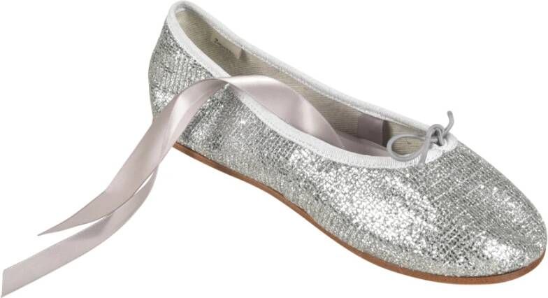 Repetto Zilveren Platte Schoenen Elegante Stijl Gray Dames