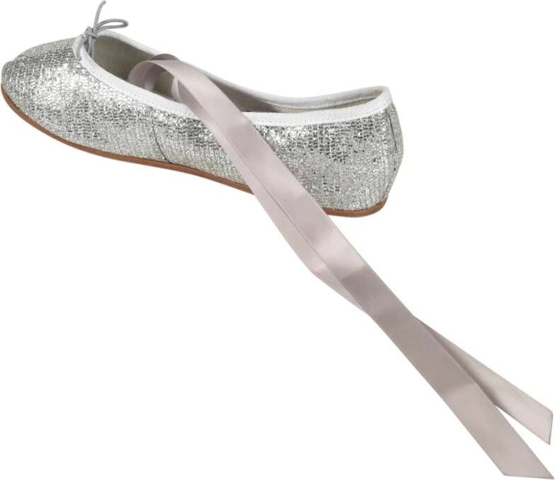 Repetto Zilveren Platte Schoenen Elegante Stijl Gray Dames