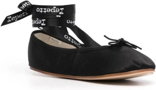 Repetto Zwarte Satijnen Balletschoenen Black Dames