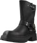 Replay Brigitte Boots RL680004S-0003 Zwart - Thumbnail 4