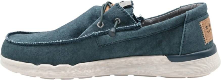 Replay Casual Veterschoenen Navy Katoen Green Heren