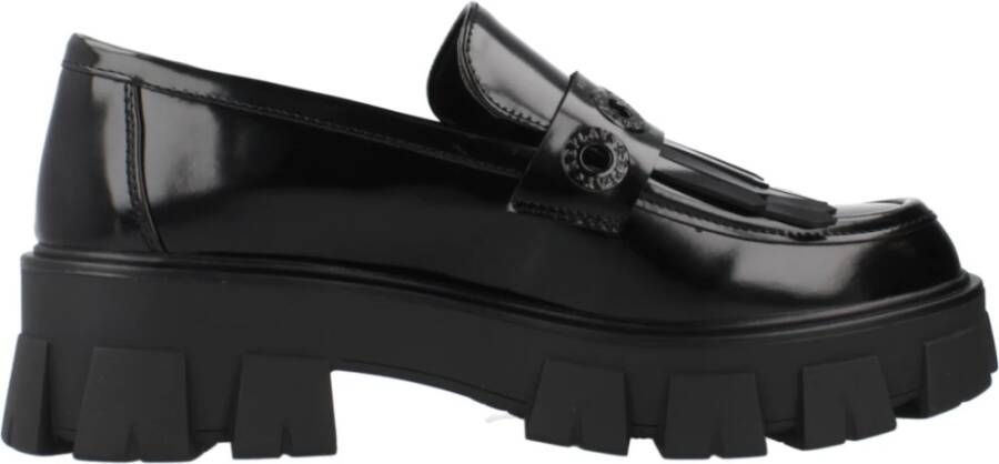 Replay Stijlvolle Loafers Kabel Moccasins Black Dames