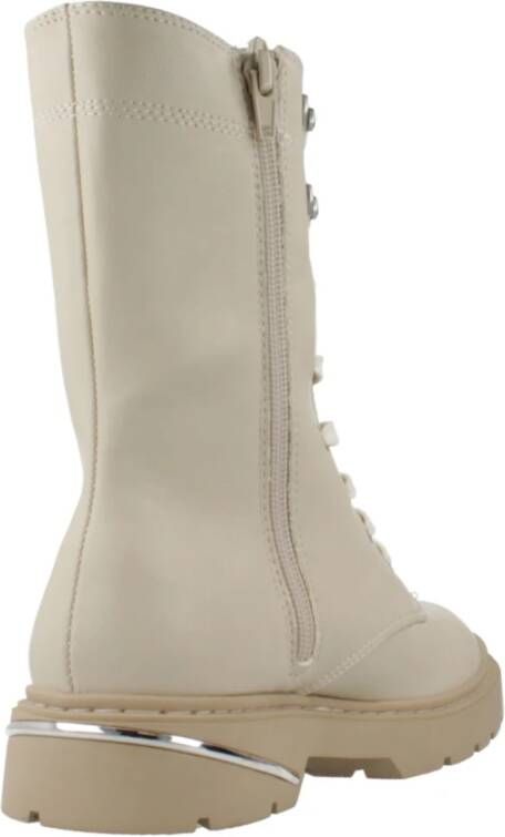 Replay Stijlvolle Veterschoenen met Rits Beige Dames