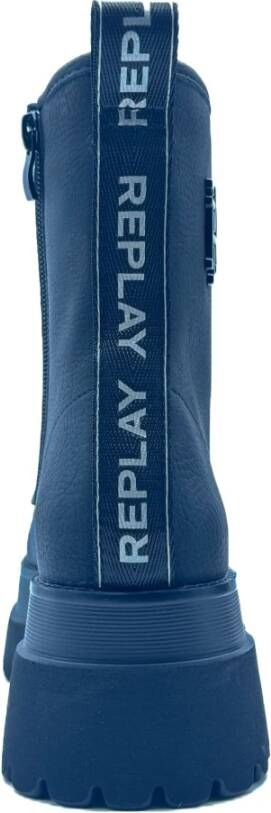 Replay Zwarte Anfibio Laarzen Herfst Winter 2024 2025 Blue Dames