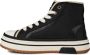 Represent Hoge Sneakers Zwart Wit Rubberen Zool Black Heren - Thumbnail 4