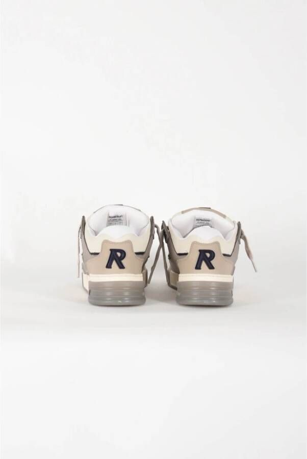 Represent Leren Sneakers met Logodetails Gray Heren