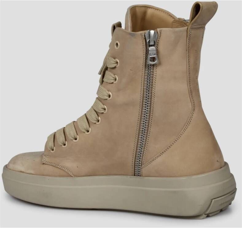 Represent Nubuck Leren High-Top Sneakers Beige Heren