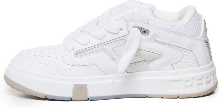 Represent Witte Leren Sneakers met Dikke Veters White Heren