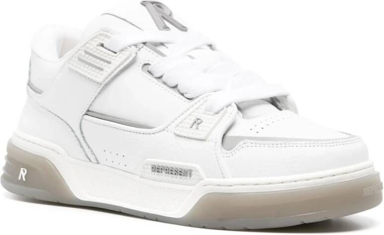 Represent Witte Leren Studio Sneakers White Heren