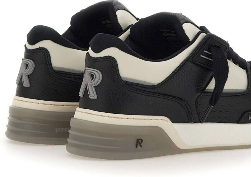 Represent Zwarte Leren Heren Sneakers Black Heren