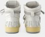 Rhude Witte Leren Hi-Top Sneakers White Heren - Thumbnail 3