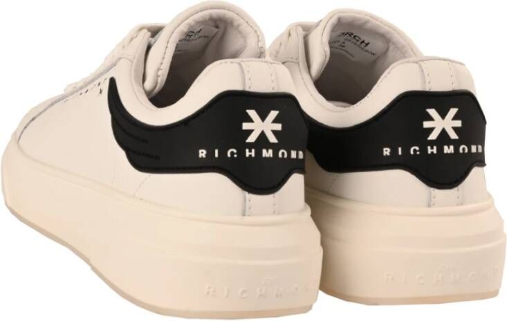 Richmond Minimalistische leren sneakers voor modebewuste mensen Beige Dames