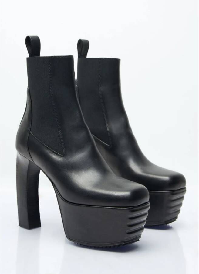 Rick Owens Banana Leren Laarzen Black Dames