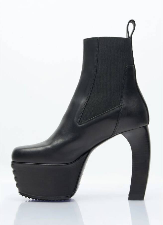 Rick Owens Banana Leren Laarzen Black Dames