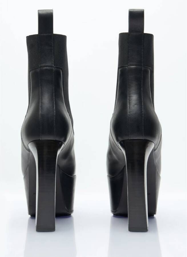 Rick Owens Banana Leren Laarzen Black Dames