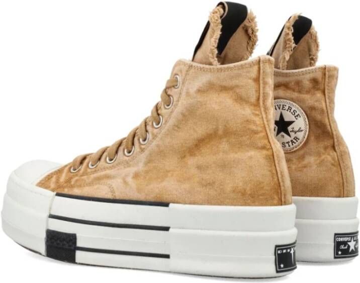 Rick Owens Beige Sneakers met Converse 70's Stijl Beige Dames