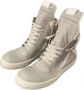 Rick Owens Bicolor Leren Hoge Sneakers White Heren - Thumbnail 5