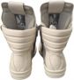 Rick Owens Bicolor Leren Hoge Sneakers White Heren - Thumbnail 6