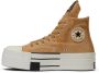 Rick Owens Blonde Hi-Top Platform Sneakers Beige Dames - Thumbnail 3