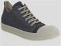 Rick Owens Canvas Lage Sneaker White Heren - Thumbnail 13