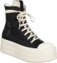 Rick Owens Denim Double Bumper Sneaker Black Dames - Thumbnail 3