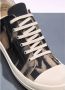 Rick Owens Denim Grafische Lage Sneakers Black Heren - Thumbnail 8