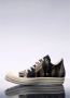 Rick Owens Denim Grafische Lage Sneakers Black Heren - Thumbnail 10