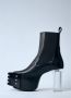 Rick Owens Gegrilde Kiss Leren Laarzen Black Heren - Thumbnail 4