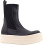 Rick Owens Gestikte Leren Bumperlaarzen Black Heren - Thumbnail 2