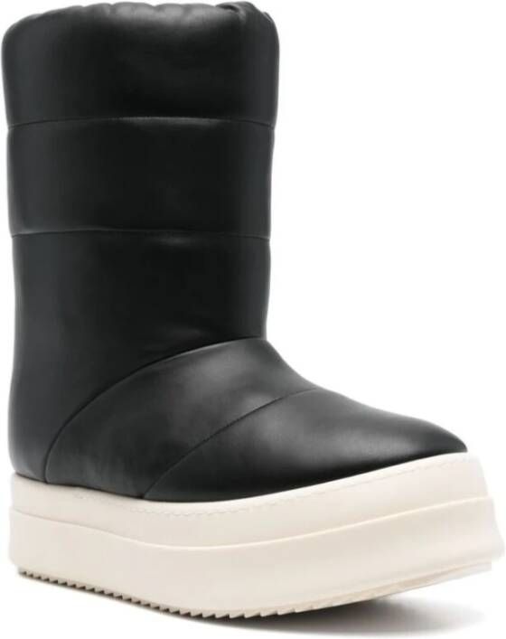 Rick Owens Gewatteerde Instap Chunky Zool Schoenen Black Heren