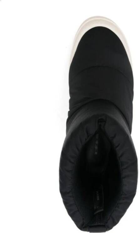 Rick Owens Gewatteerde Slip-On Flatform Schoenen Black Dames