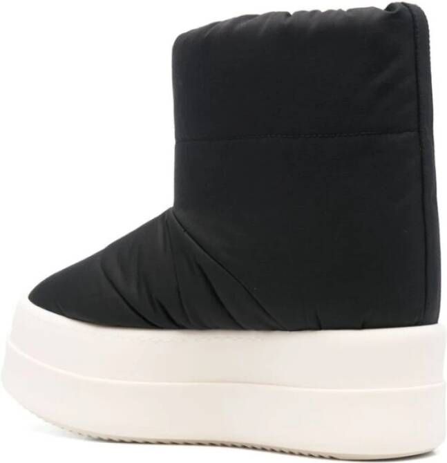 Rick Owens Gewatteerde Slip-On Flatform Schoenen Black Dames