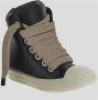 Rick Owens Gewatteerde Sneakers in Koeienleer Black Dames - Thumbnail 2