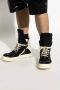 Rick Owens Zwarte Leren Sneakers Luxe Stijl Black Heren - Thumbnail 2