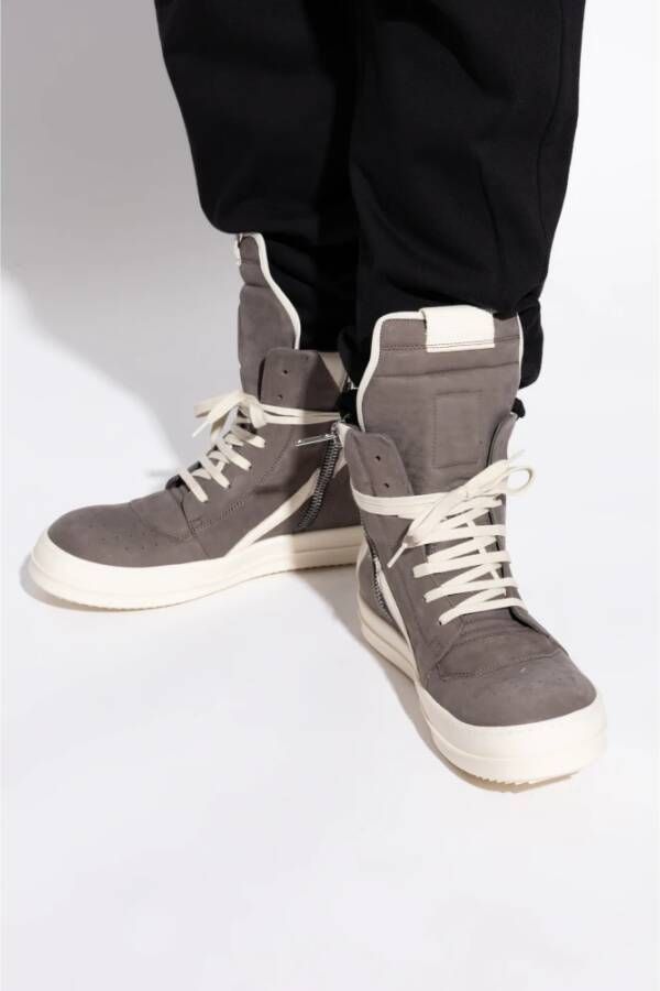 Rick Owens Hoge sneakers Geobasket Brown Heren