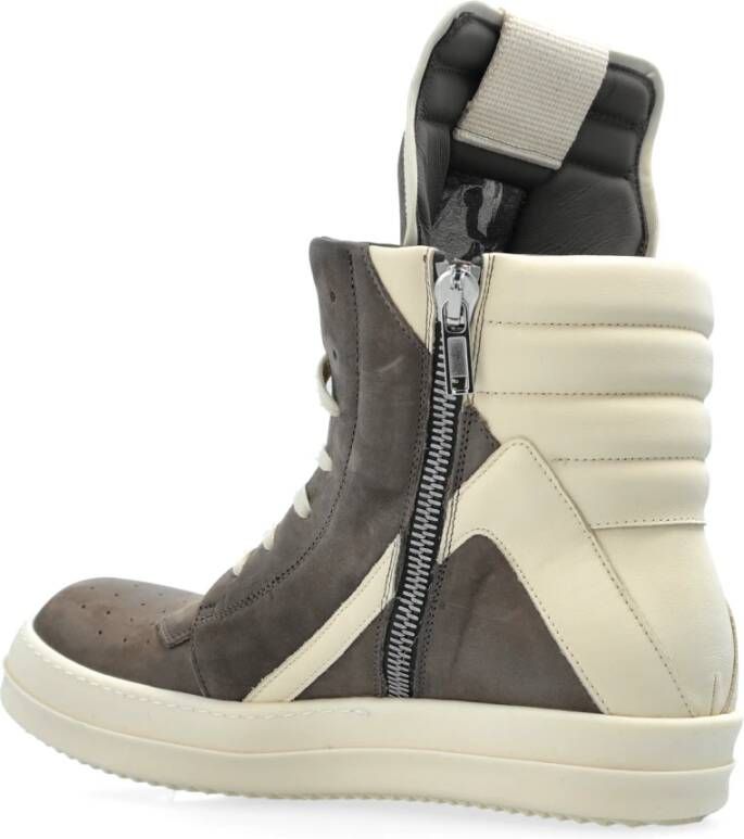 Rick Owens Hoge sneakers Geobasket Brown Heren