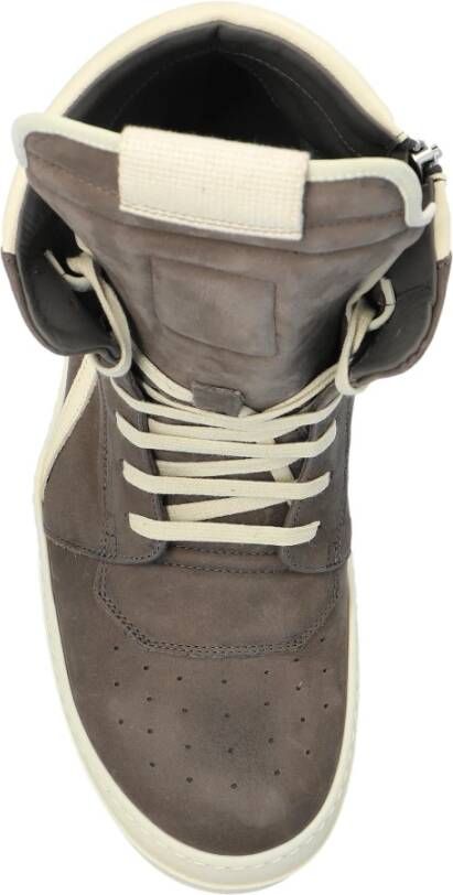 Rick Owens Hoge sneakers Geobasket Brown Heren