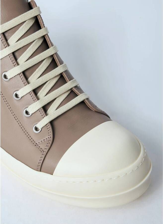 Rick Owens Italiaanse leren lage sneakers Multicolor Heren