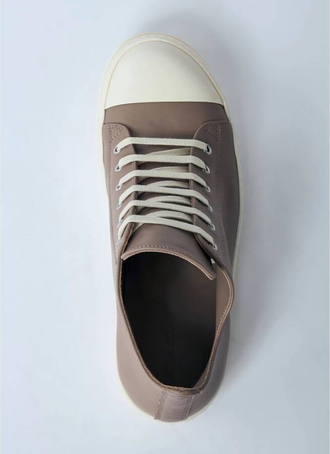 Rick Owens Italiaanse leren lage sneakers Multicolor Heren