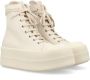 Rick Owens Puffer High Top Lace Sneakers Beige Dames - Thumbnail 2