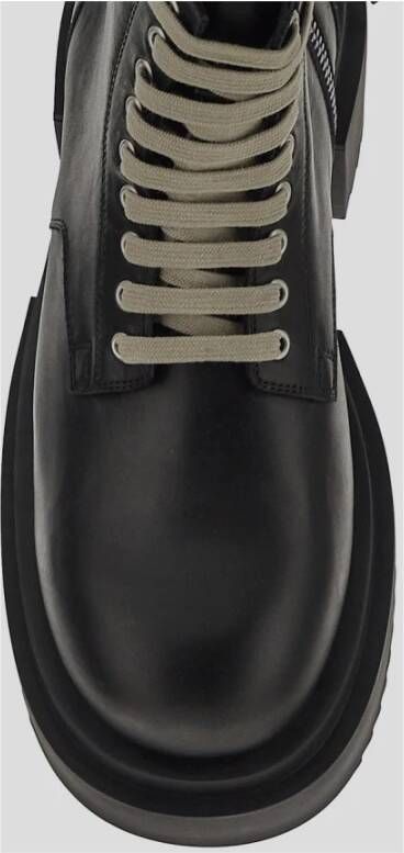 Rick Owens Leren Army Laarzen Black Heren