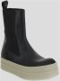 Rick Owens Leren Bumper Beatle Laars Black Dames - Thumbnail 1