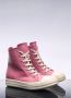 Rick Owens Leren High-Top Sneakers met Kantversiering Pink Dames - Thumbnail 3