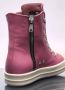 Rick Owens Leren High-Top Sneakers met Kantversiering Pink Dames - Thumbnail 5