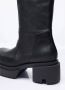 Rick Owens Leren Kniehoge Instaplaarzen Black Heren - Thumbnail 2