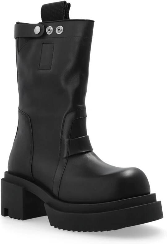 Rick Owens Leren laarzen Pull On Bogun Black Dames