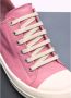 Rick Owens Leren Lage Sneakers Ronde Neus Vetersluiting Pink Dames - Thumbnail 2