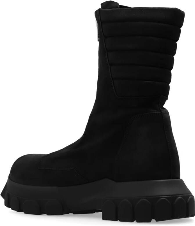 Rick Owens Leren schoenen Turbo Tractor Black Heren