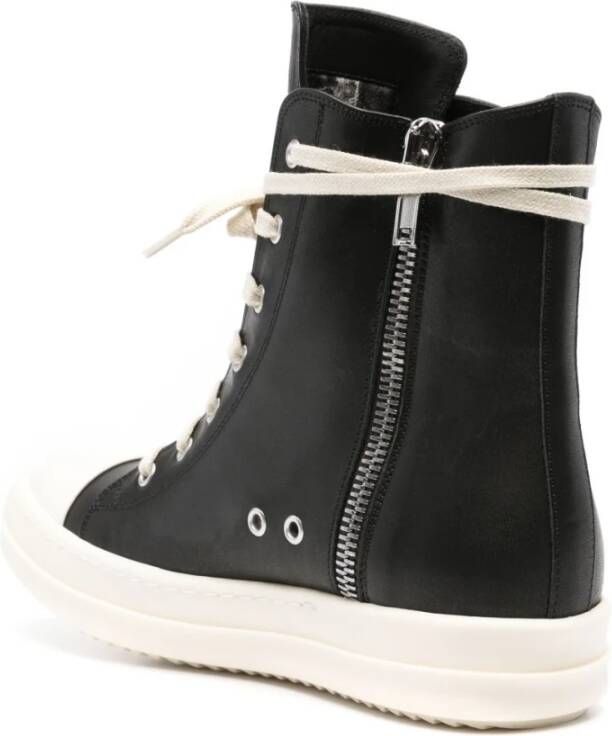 Rick Owens Leren Sneakers Black Dames