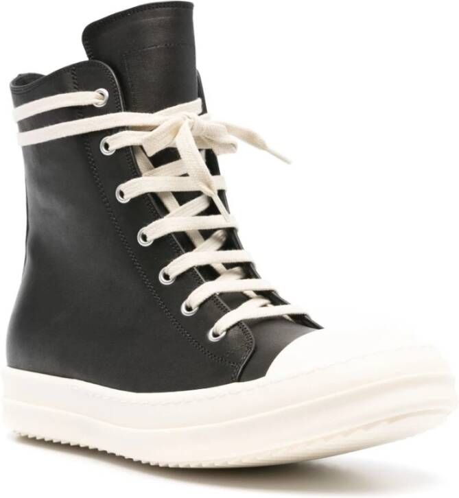 Rick Owens Leren Sneakers Black Dames